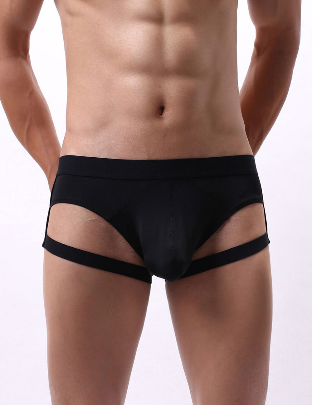 Black Ice Silk Strappy Underwear