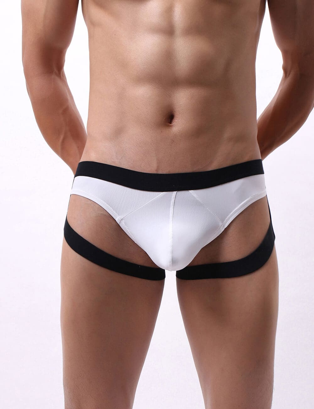 White Ice Silk Strappy Underwear